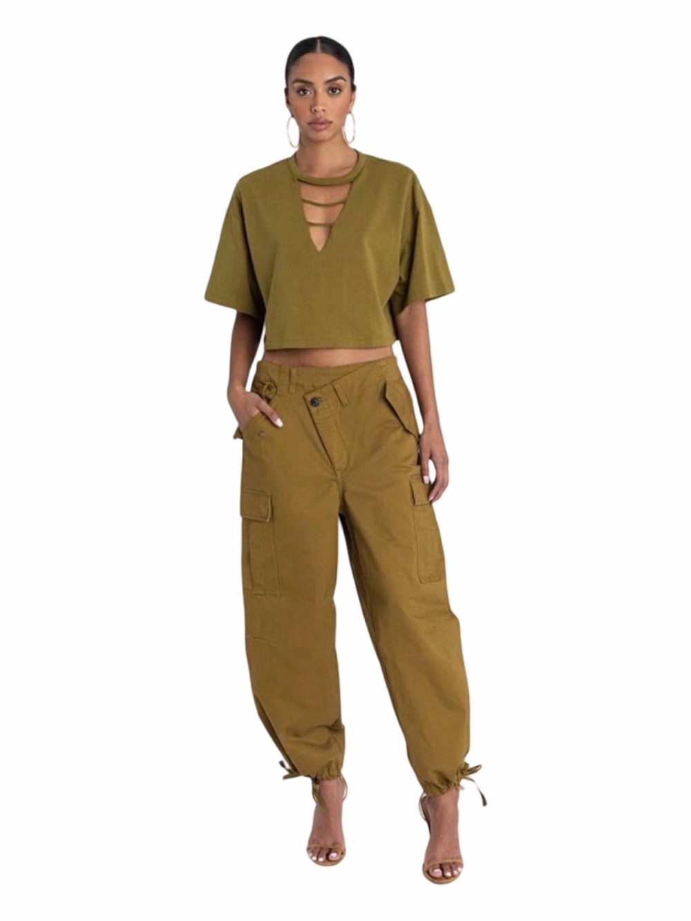 KBB by KAHLANA Mid-Rise Straight Leg “The Cargo Jogger” - Size XL